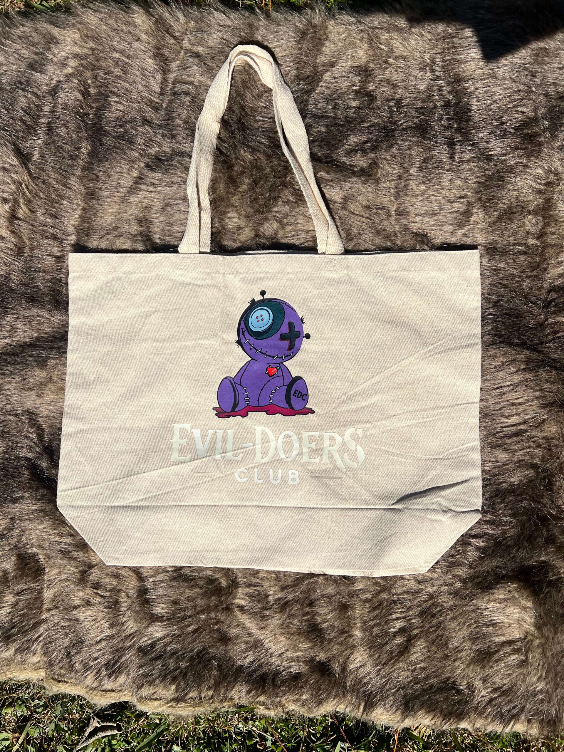 Off White Tote Bag With Iconic Logo - Image 3